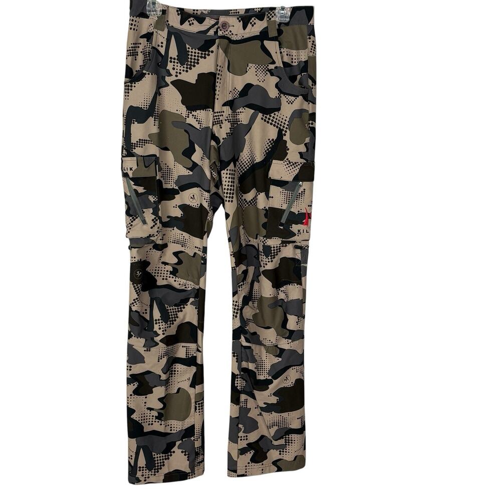 Killik Men's Lightweight Hunting Camo Pants Stretch Cargo Outdoors Swalwp 30X32